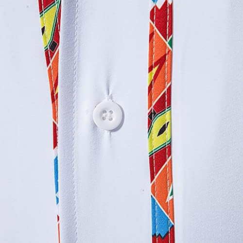 Wenkomg1 חולצות טי קצרות של שרוול קצר לגברים חולצות קיץ באביב חולצות רופפות הדפס אפריקני סווטשירט חיצוני