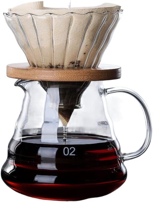 בורוסיליקט גבוה נטול עופרת קפה חם וקפה קפה שטיפת יד סיר שימוש חוזר כוס קפה משולבת כוס קפה