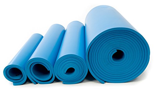 Bertech ESD Foam Mat Roll, 3 'רחב x 40' אורך x 0.375 עבה, כחול, מיוצר בארהב
