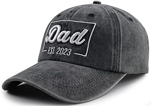שאנוואנקה מצחיק אבא אסט 2023 כובע לגברים, מתכוונן כותנה שטופה 3 כובע בייסבול אבא רקום