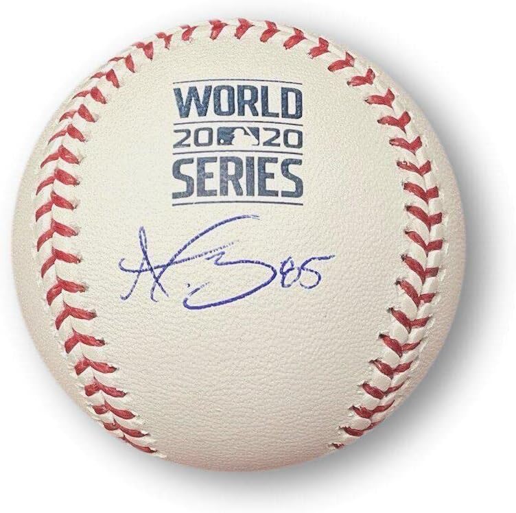דסטין עשוי לחתום על בייסבול חתימה 2020 סדרה עולמית 85 Dodgers MLB - כדורי חתימה
