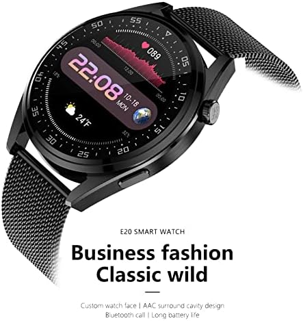 Watch Smart Men Bluetooth שיחה חיוג מותאם אישית עמיד למים E-20 Smartwatch DQ6