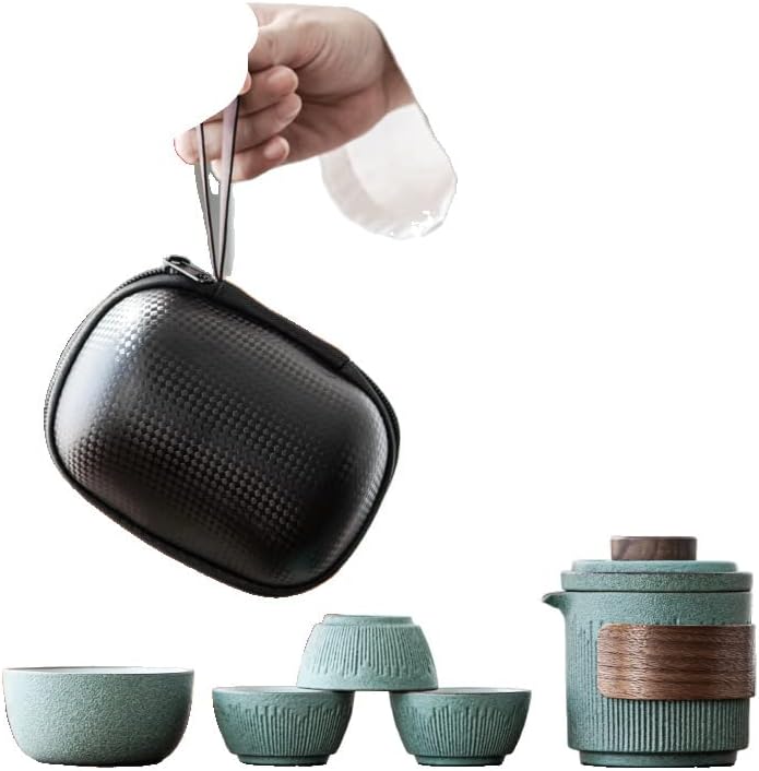 Trave Tea Set שקית אחסון ניידת Kung Fu מסנן קומקום 旅行 茶具 便 携收纳包功夫 过 滤 泡 茶壶 茶壶 茶壶 茶壶 茶壶 茶壶 茶壶 茶壶 茶壶
