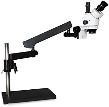 Vision Scientific VS-9F סימולציה-מוקד-מוקד זום מיקרוסקופ סטריאו, עינית רחבה של 10x, 0.7x-4.5X טווח זום,