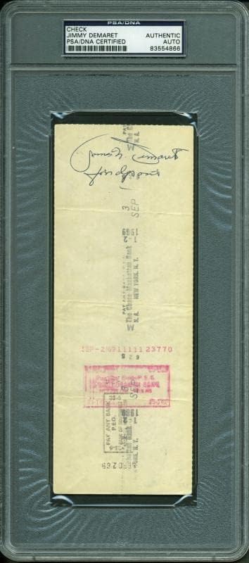 ג ' ימי דמרט גולף חתום 3 על 8.25 באוגוסט 1969 בדוק את פסא 83554866 - חתימות חתך גולף