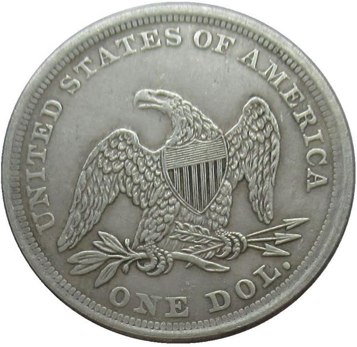 דגל 1 דולר ארהב 1861 מטבע זיכרון מעתק מצופה כסף