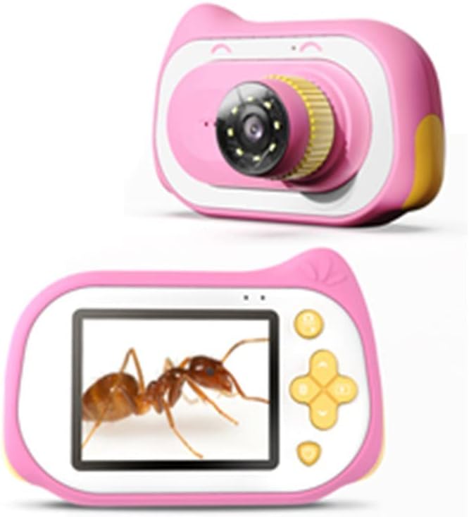 2 ב1 ילדים מצלמה מיקרוסקופ 200 צעצועי זום מתנה מצלמה לילדים דיגיטלי הוביל נייד ברזולוציה גבוהה