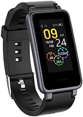 שעון חכם - צמיד חכם Bluetooth עבור iOS ואנדרואיד, IP67 אטום מים SmartWatch Fitness HD IP