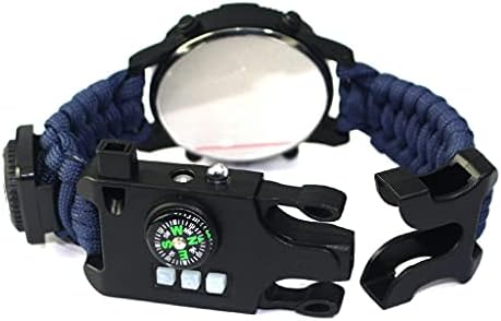 ZSEDP גברים צבא שעון עמיד למים שעון יד LED קוורץ שעון חיצוני שעון מדחום מצפן שעון חירום