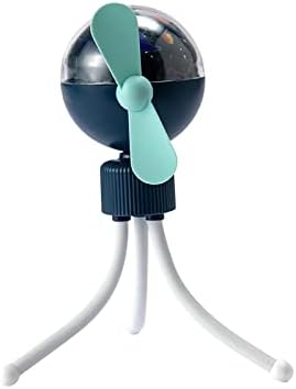 מאוורר קליפ עם TR גמיש 360 ° Clip usb שקט סיבוב על מאוורר עם מנורת הקרנה צבעונית עם 3 מהירות למשרד נסיעות
