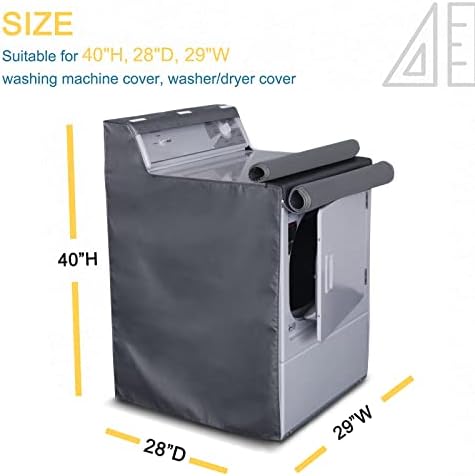 כיסוי מכונת כביסה של מכונת כביסה של Akefit 2, כיסוי מכונת כביסה/מייבש למכונת כביסה/מייבש עומס קדמי,