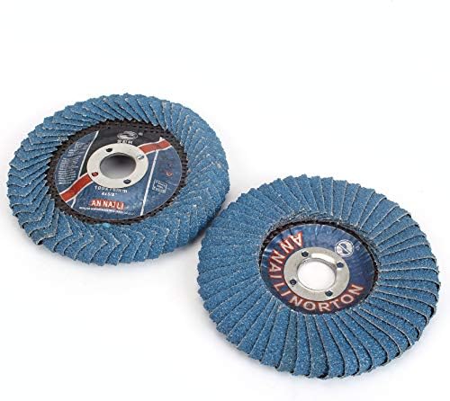 4''X7/8''ABRASIVE DISC, צורה רדיאלית, חור עגול, גיבוי שרף פנולי, זירקוניה אלומינה 5 יחידות ， GRIT60