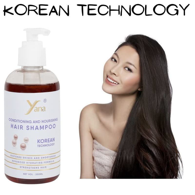 שמפו שיער של יאנה עם טכנולוגיה קוריאנית שמפו טבעי לצמיחת שיער של נשים