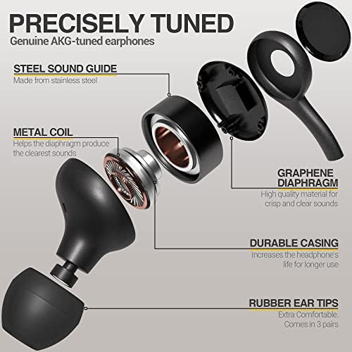 Samsung AKG אוזניות קוויות קוויות מקוריות USB סוג C אוזניות אוזניות אוזניות עם אוזניות עם מרחוק ומיקרופון