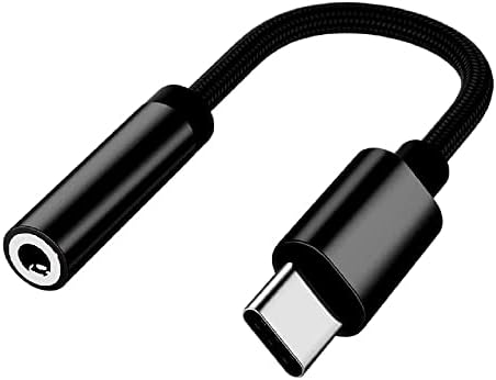 USB C עד 3.5 ממ מתאם שקע אוזניות נשי, USB סוג C ל- AUX כבל כבל דונגל AUX HI-FI DAC תואם לסמסונג גלקסי