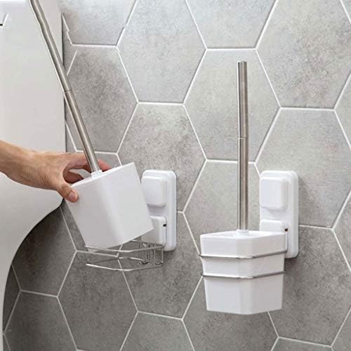 מברשת שירותים ומחזיק/מברשת ידית ארוכה פשוט מברשת אסלה יצירתית עם קיר עם קיר עם בסיס חדר אמבטיה מברשת