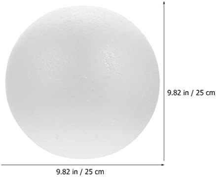 כדורי קצף מלאכה של Doitool Craft כדורי קצף לבנים בגודל 10 אינץ