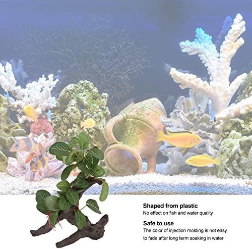 יאוגואה דגי טנק עץ צמח מלאכותי כמו בחיים דקורטיבי פלסטיק אקווריום עצי סחף עבור זוחלים זוחלים סניף קישוט