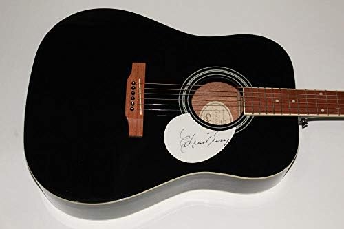 צ'אק ברי החתום על החתימה גיבסון אפיפון גיטרה אקוסטית עם ג'יימס ספנס ג'סא מכתב האותנטיות - לאחר מושב