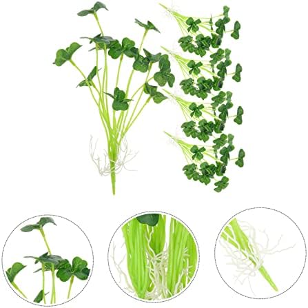 יארדווה 5 יחידות חיקוי צמחים צמחים ירוקים תפאורה ירוקה דקור בוטני צמחי מים ירוקים מלאכותיים צמח מימי