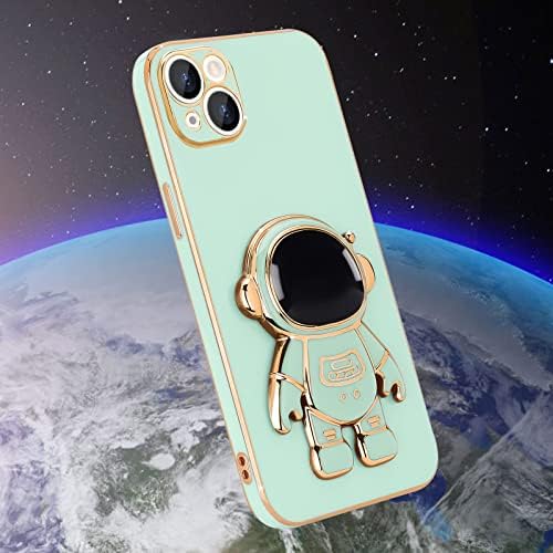 Pepmune תואם לאייפון 13 מיני מארז חמוד תלת מימד אסטרונאוט מעמד עיצוב מצלמה הגנה מצלמה כיסוי אחורי רך