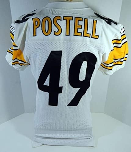 2004 Pittsburgh Steelers Postell 49 משחק הונפק ג'רזי לבן 46 DP21124 - משחק NFL לא חתום משומש