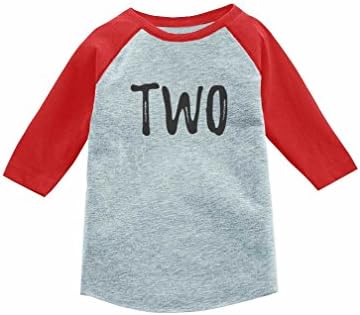 שתי חולצת יום הולדת שנייה בנות בנות בנות בנות 3/4 חולצת טריקו בייסבול בייסבול