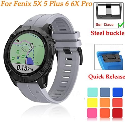 AXTI 20 22 26 ממ מהיר רצועת Watchband עבור Garmin Fenix ​​5 5 Plus 6 6x Pro 3HR D2 MK1 935 Smart Watch
