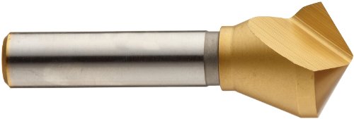 Magafor 4823 Series Cobalt Steel Dountersinkink, ציפוי פח, חליל יחיד, 120 מעלות, שוק עגול, 0.472 Shank