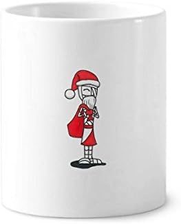 חג המולד סנטה קלאוס הורוס כובע שקית מברשת שיניים מחזיק עט ספל קרמיקה עמדת עיפרון