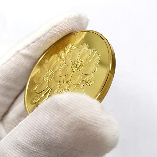 סמל סאקורה פרח גולדן ג'ונגל אל אלת מטבע זיכרון יפני מטבע מראה מעודן