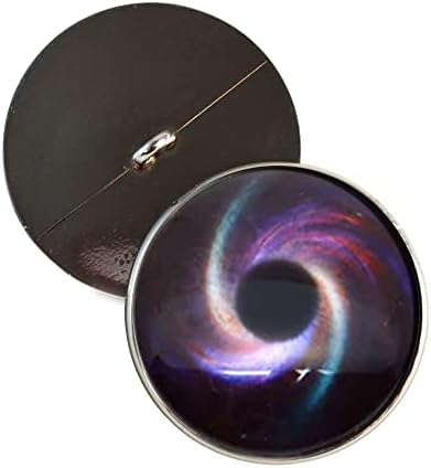 העיצובים החרוזים של מייגן קשת ספירלה גלקסי כפתור עיניים תפורות 10 ממ - 30 ממ עם לולאות מולדות חיות מלאות