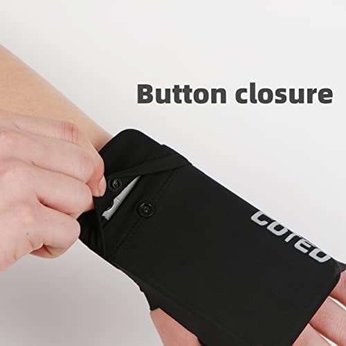 חיוני לספורט ופנאי - תיק שורש כף היד פסי זרוע טלפון סלולרי עם לוגו רפלקטיבי - תיק טלפון רצועת זרוע מתאים