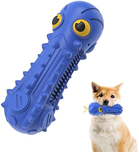 צעצועים לעיסת כלבים לעיסות אגרסיביות גזע גדול בינוני בינוני קטן, צעצוע כלב טבעי קשוח קשוח עם צעצוע לעיסה