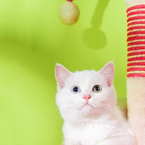 עץ החתול מגרד סיסל חתול מגרד עצי חתול עצי חתול מגדל טחנת טופר אנכית צעצוע חתול נוח דירת חתול לחתולים