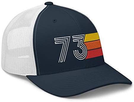 73 1973 רטרו משאיות וינטג 'כובע יום הולדת 50 יום הולדת רקום מתנה