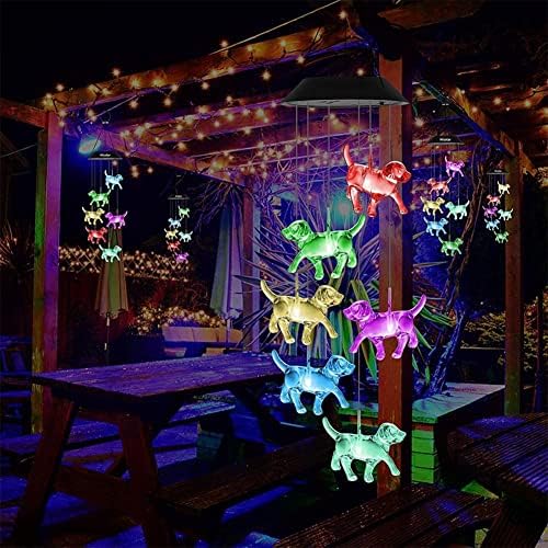 רוחב רוחב צלילה סולארית כלב אור אטום מים אטום צבע משתנה אורות נוף גן לקישוט חצר חיצוני בית תלייה