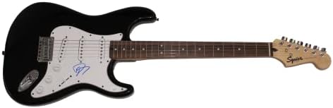 דייב גרוהל חתם על חתימה בגודל מלא פנדר שחור סטרטוקסטר גיטרה חשמלית דואר עם ג 'יימס ספנס ג' יי. אס. איי