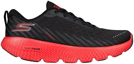 Skechers גברים Go Run Maxroad 5 שחור/אדום 11.5 D