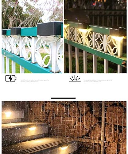 Guangming - LED גדר סולארית מנורות IP65 מדרגות אור חיצוני גן מסלול חצר פטיו פטיו אטום למים אור סולארי